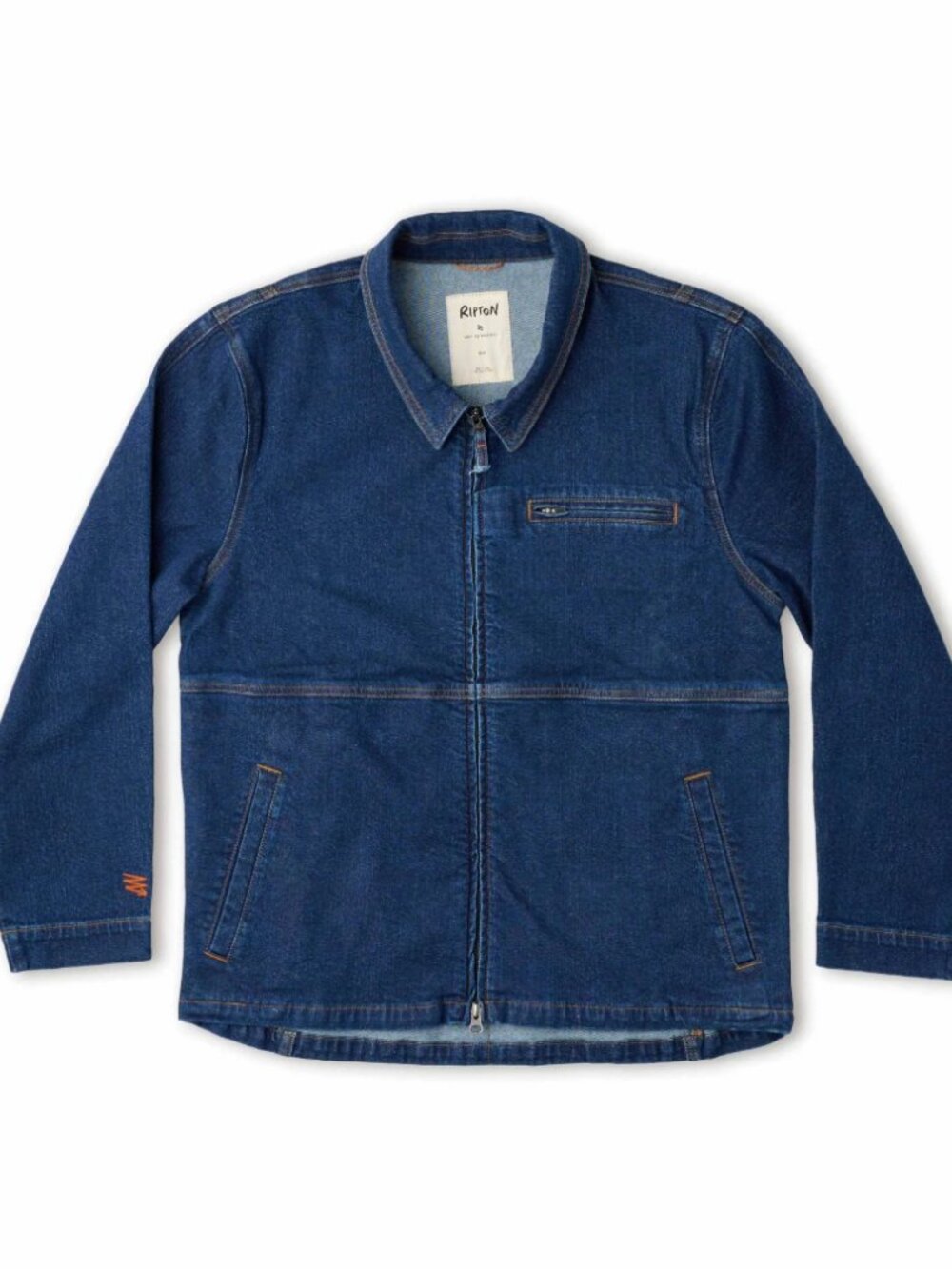 NWT Ripton Denim Utility Jacket Unisex Size M, Blue Collar - Picture 4 of 6